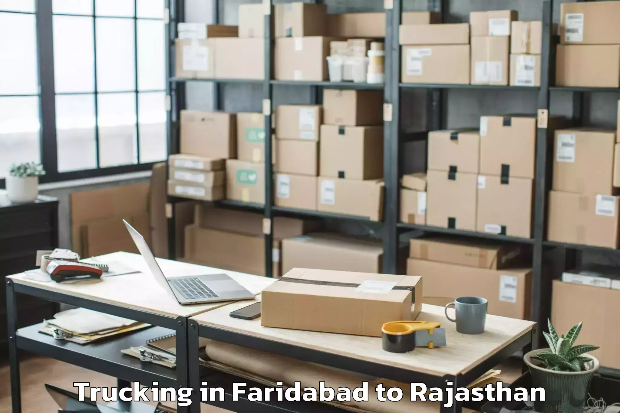 Hassle-Free Faridabad to University Of Rajasthan Jaipur Trucking